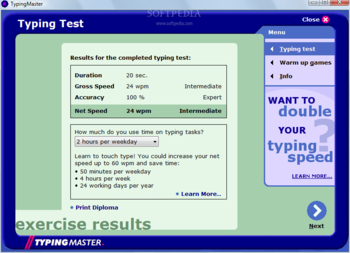 TypingMaster Typing Test screenshot 3