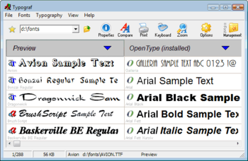 Typograf screenshot