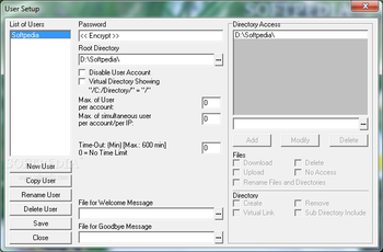 TYPSoft FTP Server screenshot 3