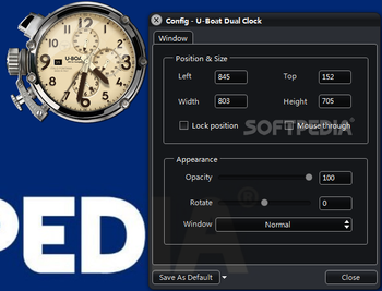 U Boat Dual Clock MKI for XWidget screenshot 3