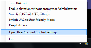UAC Controller Tool screenshot