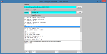 UBasic Debugger for CHDK screenshot