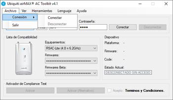 Ubiquiti airMAX AC Toolkit screenshot