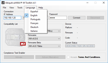 Ubiquiti airMAX M Toolkit screenshot 1