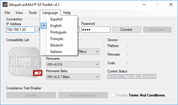 Ubiquiti airMAX M Toolkit screenshot