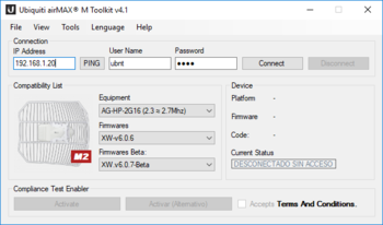 Ubiquiti airMAX M Toolkit screenshot 5