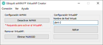 Ubiquiti airMAX VirtualAP Creator screenshot