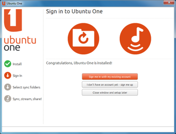 Ubuntu One screenshot