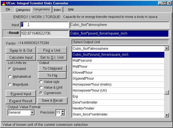 UCon: Integral Scientist Units Converter screenshot