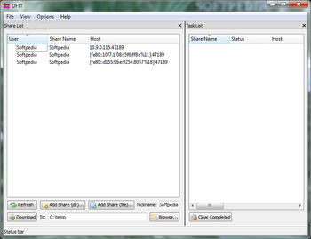 UFTT screenshot