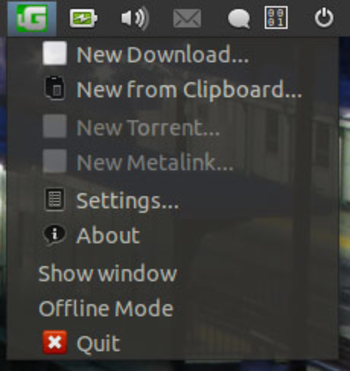 uGet screenshot