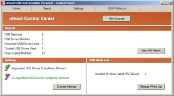 uHook USB Disk Security screenshot
