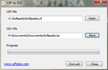 UIF to ISO screenshot