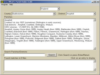 UK Parish Finder screenshot