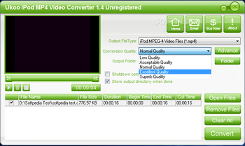 Ukoo iPod MP4 Video Converter screenshot 3