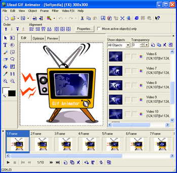 Ulead Gif Animator screenshot