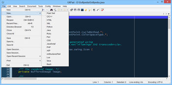 UliPad screenshot 2