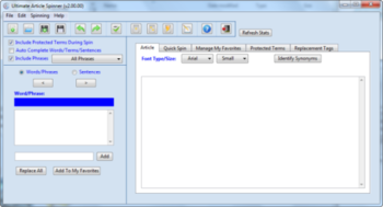Ultimate Article Spinner screenshot