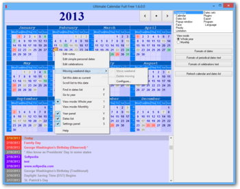 Ultimate Calendar Portable screenshot 2
