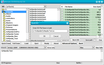 Ultimate CD / DVD Burner screenshot 2