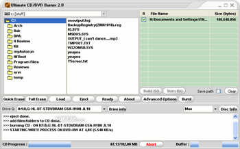 Ultimate CD/DVD Burner 2007 screenshot 4
