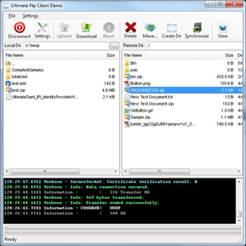 Ultimate FTP Component screenshot