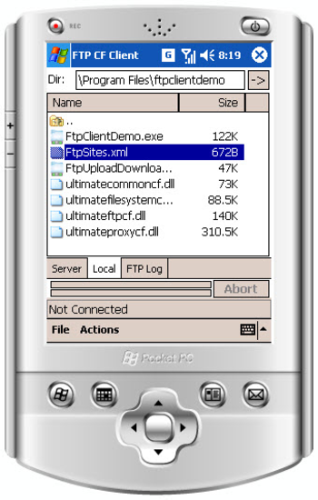 Ultimate FTP Component for Android, iOS and .NET CF screenshot