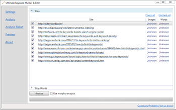 Ultimate Keyword Hunter screenshot