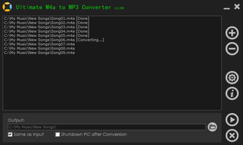 Ultimate M4A to MP3 Converter screenshot