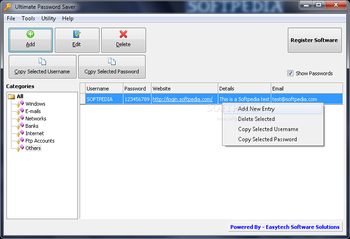 Ultimate Password Saver screenshot