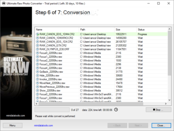 Ultimate Raw Photo Converter screenshot 6