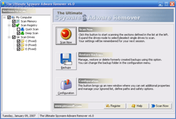 Ultimate Spyware Adware Remover screenshot