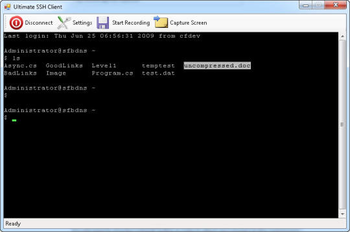Ultimate SSH Shell screenshot