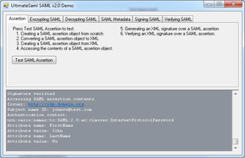 Ultimate SSO SAML for .NET screenshot