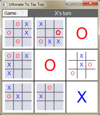 Ultimate Tic-Tac-Toe screenshot