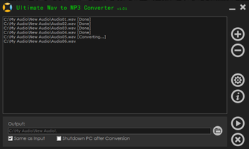 Ultimate WAV to MP3 Converter screenshot