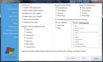 Ultimate Windows Customizer screenshot