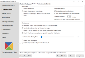 Ultimate Windows Tweaker screenshot 4