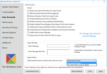 Ultimate Windows Tweaker screenshot 7