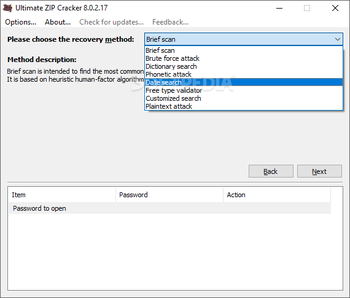 Ultimate ZIP Cracker screenshot 2