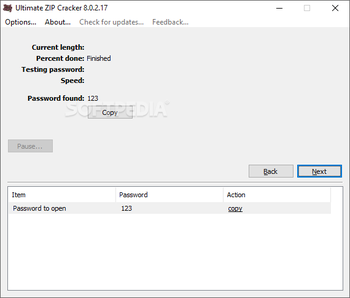 Ultimate ZIP Cracker screenshot 5