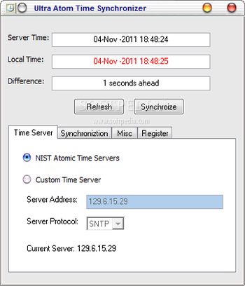 Ultra Atom Time Synchronizer screenshot