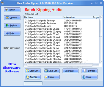 Ultra Audio Ripper screenshot