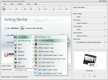 Ultra AVI Converter screenshot 3