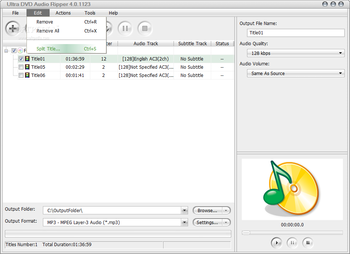Ultra DVD Audio Ripper screenshot 2