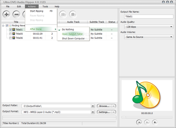 Ultra DVD Audio Ripper screenshot 3
