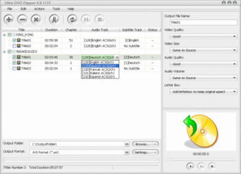 Ultra DVD Ripper screenshot