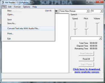 Ultra Hal Text-to-Speech Reader screenshot 2