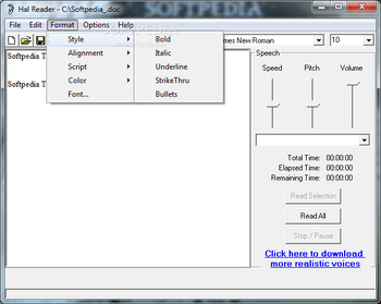 Ultra Hal Text-to-Speech Reader screenshot 4