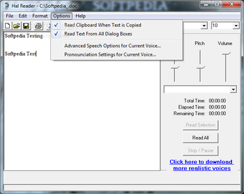 Ultra Hal Text-to-Speech Reader screenshot 5